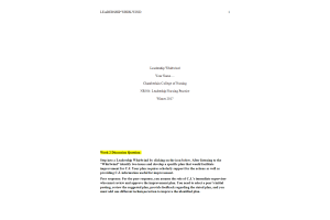 NR 504 Week 2 Discussion Question - Leadership Whirlwind →