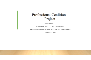 NR 504 Week 7 Assignment; Professional Coalition Project →