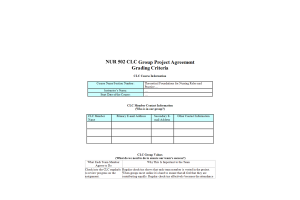 NUR 502 Topic 3 Assignment; CLC - Grand Nursing Theorist Assignment; CLC Group Project Agreement