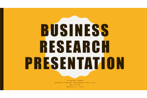 HLT 364 Topic 7 AssignmentBusiness Research Presentation