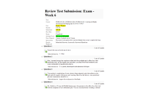 NURS-6512N-1, NURS-6512D-1, NURS-6512C-1: Exam - Week 6 Midterm: 100 out of 100 Points