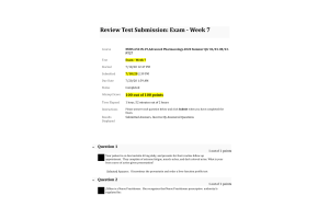 NURS 6521N-29, Week 7 Midterm Exam; 100 out of 100 Points