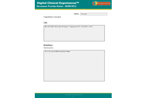 NURS 6512 Week 9 Digital Clinical Experience (DCE); Comprehensive (head-to-toe) Physical Assessment