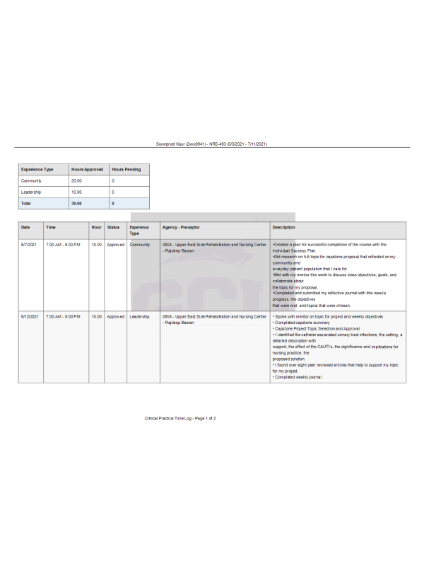 NRS 493 Topic 3 Assignment; Lopes Activity Tracker