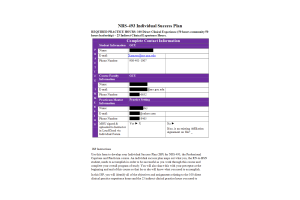 NRS 493 Topic 10 Assignment; Individual Success Plan (ISP)