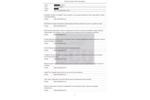 NRS 493 Topic 10 Assignment; Student Evaluation of Preceptor and Site