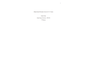 NUR 590 Topic 2 Assignment; Evidence-Based Practice Proposal - Section A; Organizational Culture and Readiness Assessment