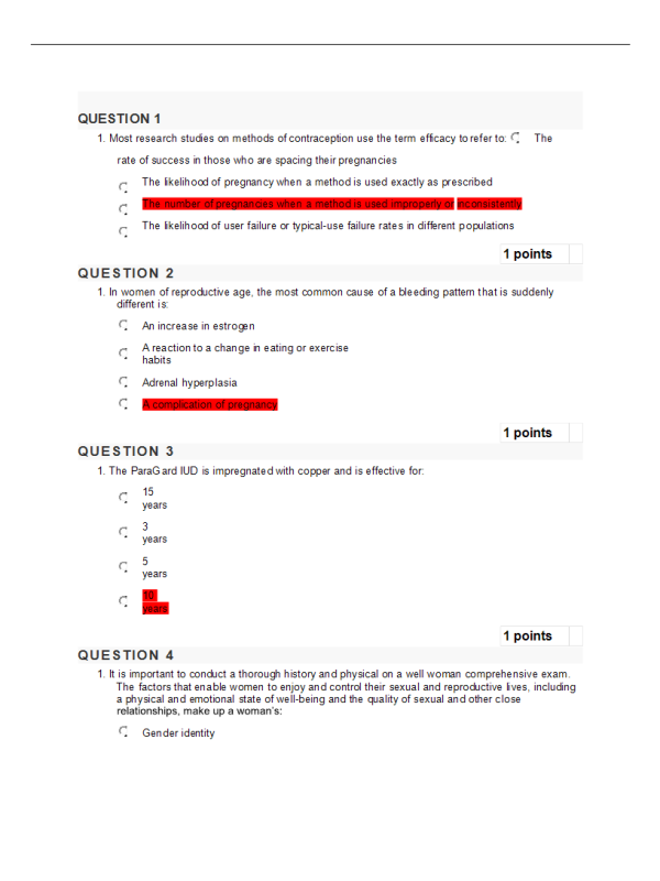 NRNP 6552 Week 5 Knowledge Check