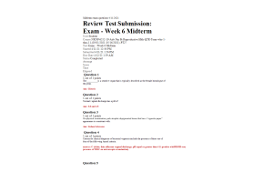 NRNP 6552 Week 6 Midterm Answers