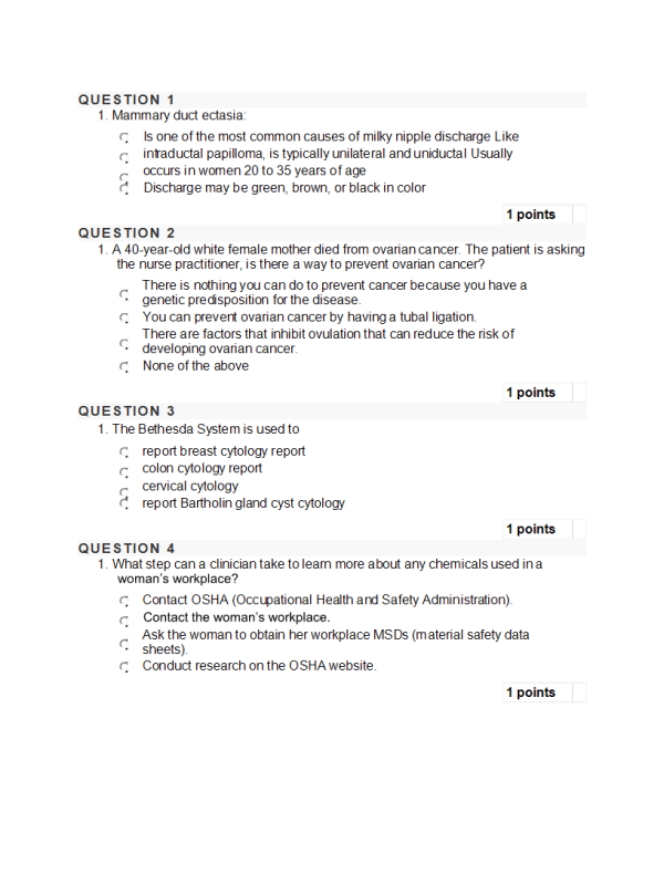 NRNP 6552 Week 8 Knowledge Check