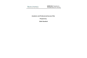 NURS 6003 Week 1 (Module 1) Assignment; Academic Success and Professional Development Plan Part 1; Developing an Academic and Professional Network