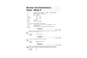 NURS 6512N-19 Week 6 Midterm Exam (100% Correct)