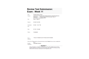 NURS 6521F-6 Week 11 Final Exam