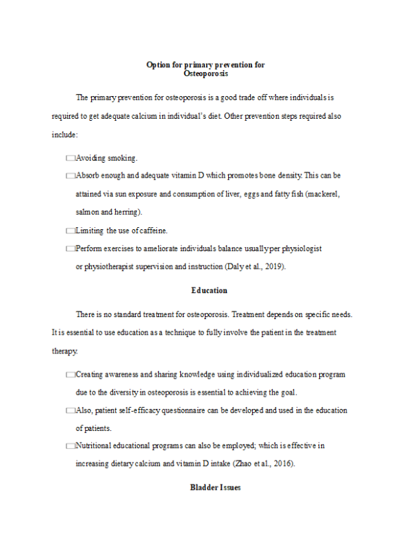 NRNP 6552 Week 7 Discussion; Health Conditions and Implications for Women