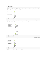 NRNP 6568 Week 1 Knowledge Check - Professional Issues (10 out of 10 Points)