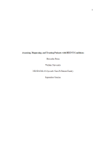 NRNP 6568 Week 3 Assignment 2; Assessing, Diagnosing, and Treating Patients with HEENT Conditions