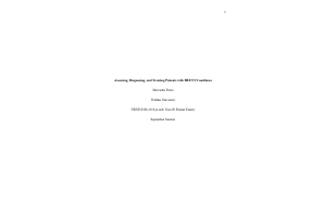 NRNP 6568 Week 3 Assignment 2; Assessing, Diagnosing, and Treating Patients with HEENT Conditions