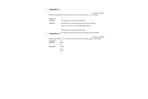 NRNP 6568 Week 4 Knowledge Check - Cardiac and Pulmonary Conditions (Score; 10 out of 10 Points)