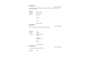 NRNP 6568 Week 5 Knowledge Check - Gastrointestinal and Renal Conditions (Score; 10 out of 10 Points)