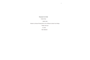 NRNP 6568 Week 6 Assignment; Assessing, Diagnosing, and Treating Patients With Complex Conditions; Pneumonia Case Study