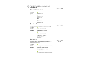 NRNP 6568 Week 6 Knowledge Check - Musculoskeletal and Neurological Conditions (10 out of 10 Points)