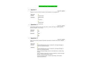 NRNP 6568 Week 7 Knowledge Check - Endocrine Conditions (10 out of 10 Points)