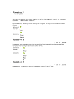 NRNP 6568 Week 7 Knowledge Check - Endocrine Conditions (100% Correct)