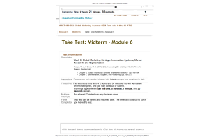 MRKT 4504D-2, Global Marketing; Module 6 Midterm Exam (All Correct)