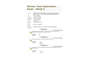 COUN 6722D-3, COUN 6301S-3, COUN 6722-3 Week 5 Midterm Exam (25 out of 25 points)