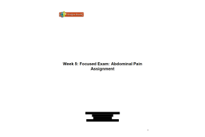 NRS 434VN Topic 5 Assignment; Shadow Health; Focused Exam Abdominal Pain