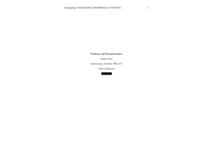 PHI 413V Topic 1 Assignment; Worldview and Personal Inventory - Christian Worldview, Postmodern Relativism in Healthcare, Scientism, Student s Personal Worldview