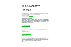 MGT 420 Topic 3 - Adaptive Practice