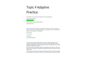 MGT 420 Topic 4 - Adaptive Practice