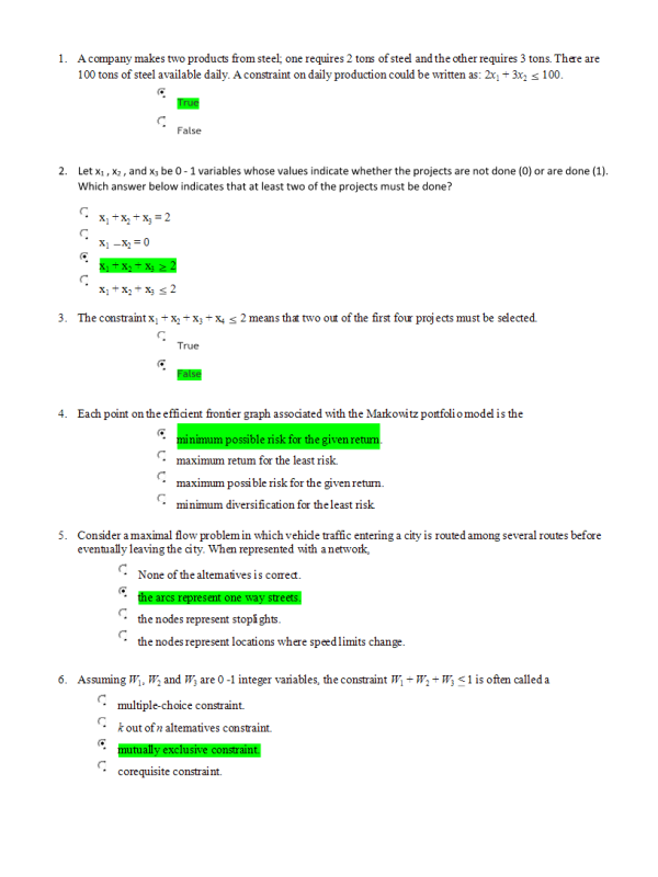 BUS 660 Topic 8 Final Exam