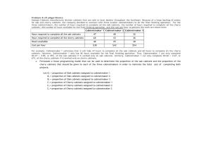 BUS 660 Topic 3 Introduction to Linear Programming - Homework