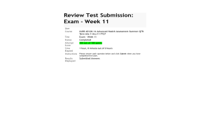 NURS 6512N-14 Review Test Submission Exam - Week 11 Final