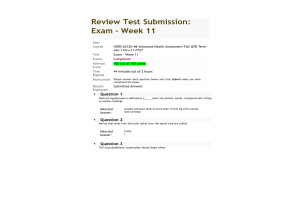 NURS 6512N-48 Review Test Submission Exam - Week 11 Final