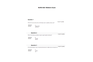 NURS 6541 Week 6 Midterm Exam