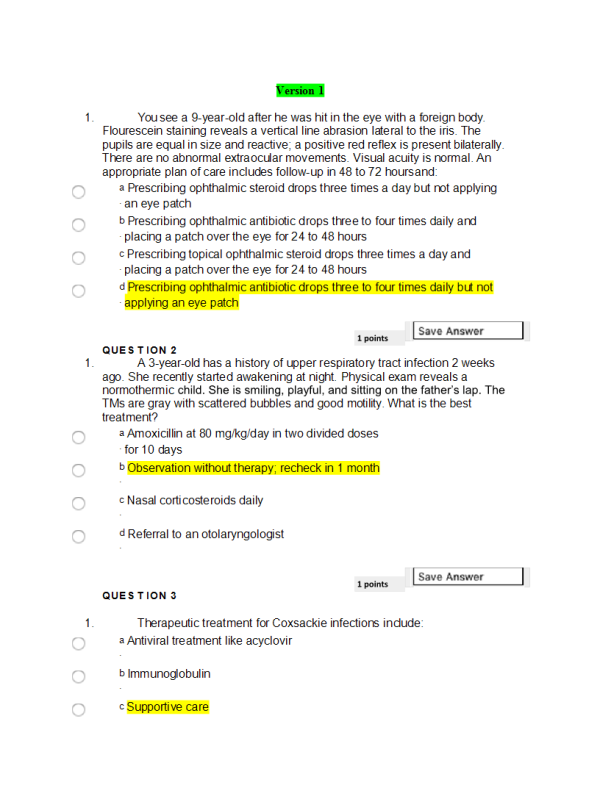 NURS 6541 Week 6 Quiz