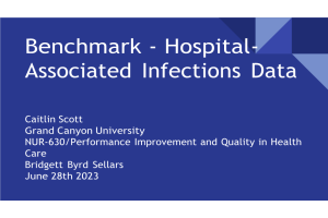 NUR 630 Topic 7 Assignment; Benchmark - Hospital-Associated Infections Data