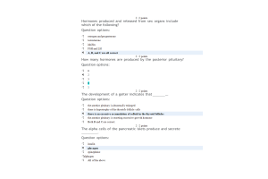 BIOL251 W3 Unit Exam 1