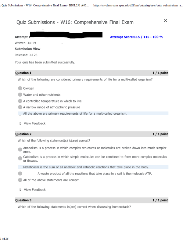 BIOL251 W16 Comprehensive Final Exam