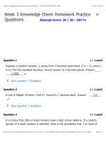 MATH302 Week 3 Knowledge Check Homework Practice QuestionsScore 20 / 20 - 100 %