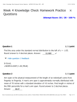 MATH302 Week 4 Knowledge Check Homework Practice QuestionsScore 20 / 20 - 100 %