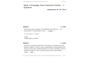 MATH302 Week 4 Knowledge Check Homework Practice QuestionsScore 20 / 20 - 100 %