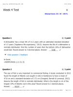 MATH302 Week 4 TestScore20 / 20 - 100 %