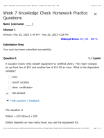 MATH302 Week 7 Knowledge Check Homework Practice Questions