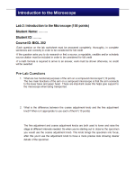 BIOL202 Week 2 Lab 2 Introduction to the Microscope