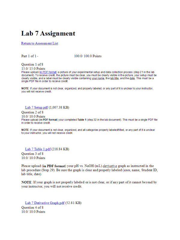 CHEM134 Week 7 Lab 7 Assignment