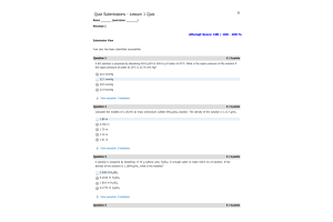 CHEM134 Week 2 Lesson 1 Quiz